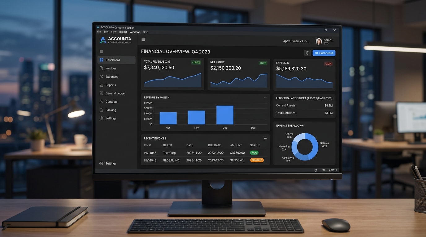 Offline Desktop Accounting ERP Software
